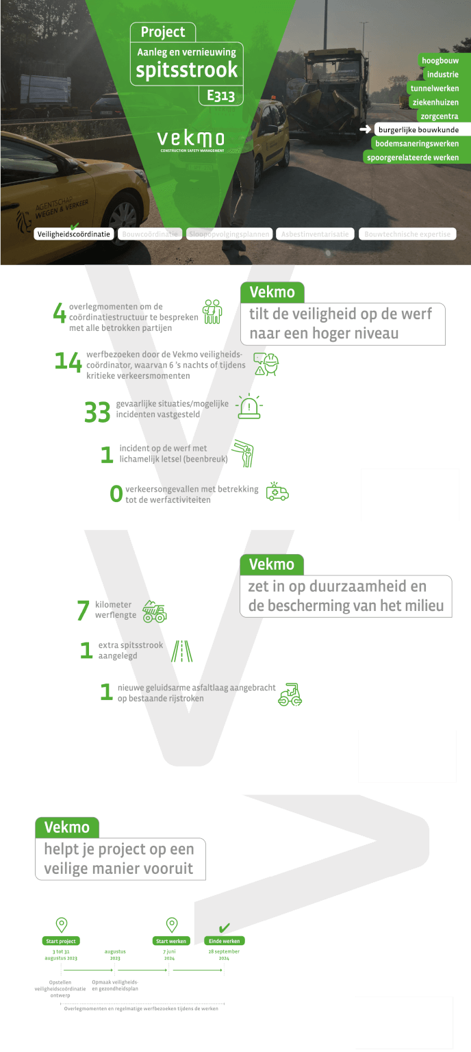 Fiche Aanleg spitsstrook E313