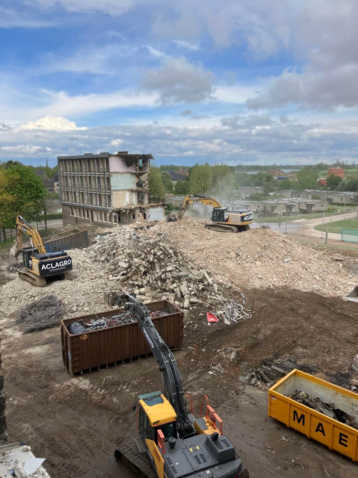 Sloop Ziekenhuis Maaseik. Veiligheidscoördinatie door Vekmo