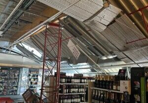 Vekmo interventie dak supermarkt Mortsel